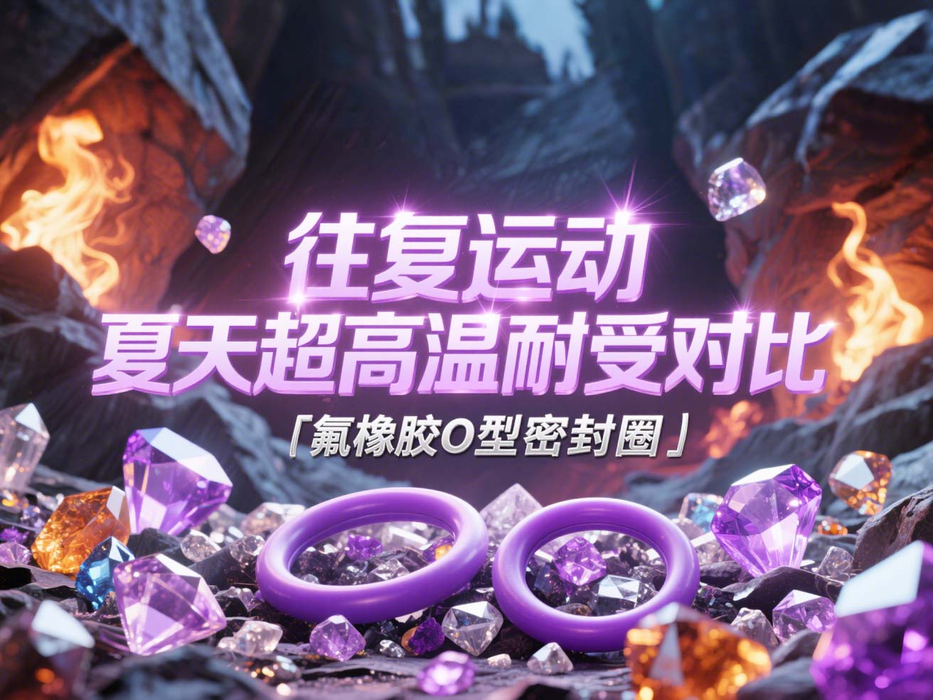 氟橡膠O型密封圈 ? 往復(fù)運(yùn)動夏天超高溫耐受對比!?