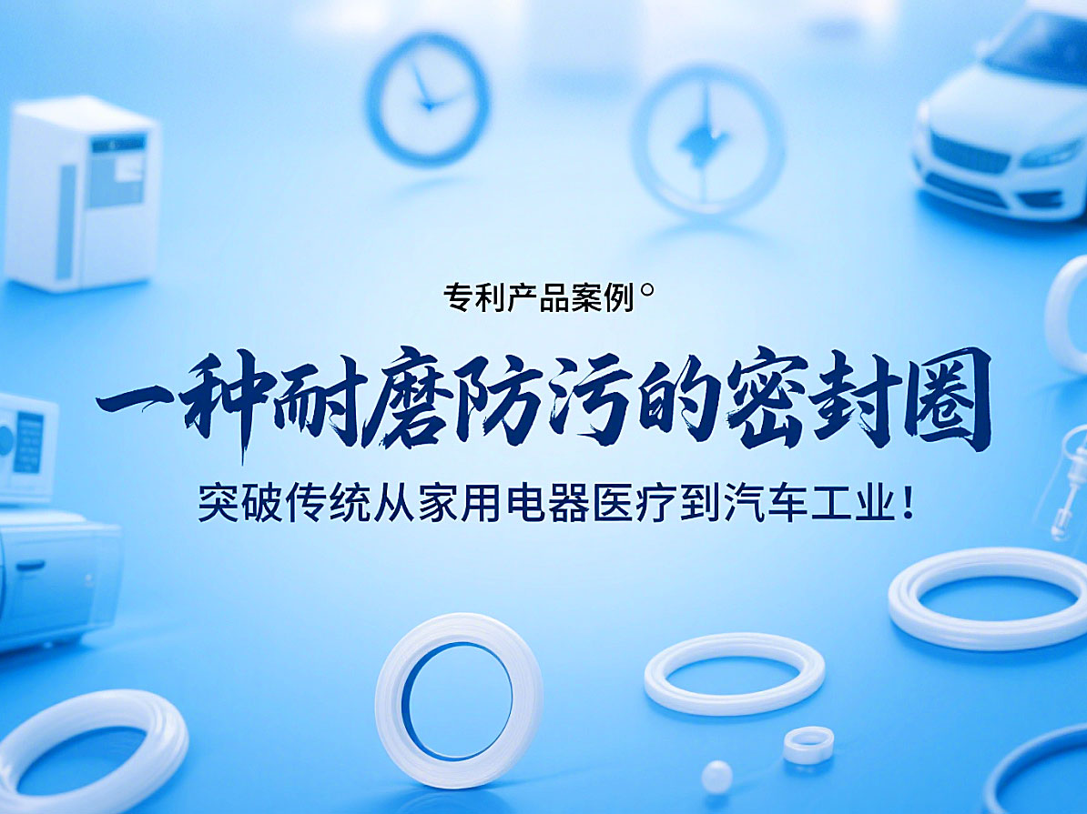 專利產(chǎn)品案例 ? 一種耐磨防污的密封件：突破傳統(tǒng)從家用電器醫(yī)療到汽車工業(yè)！