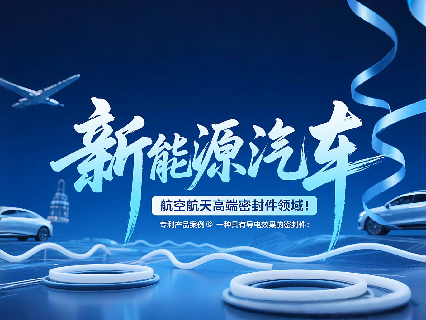 專利產(chǎn)品案例 ? 一種具有導(dǎo)電效果的密封件：新能源汽車+航空航天高端領(lǐng)域！