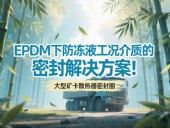 大型礦卡散熱器密封圈 ? EPDM下防凍液工況介質(zhì)的密封解決方案！